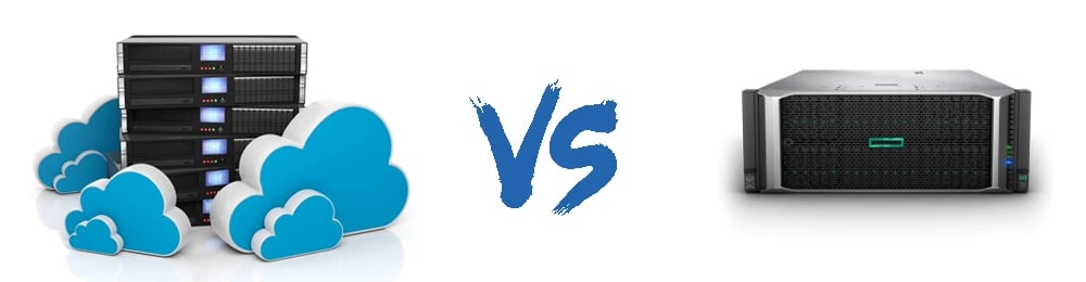 Cloud Servers vs Physical Servers - a visual comparison