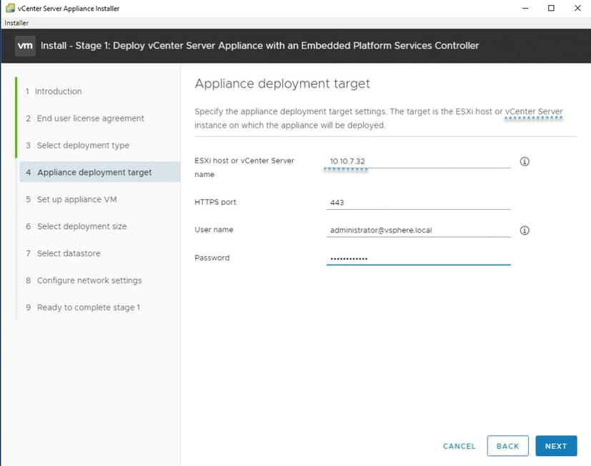 specify deployment target