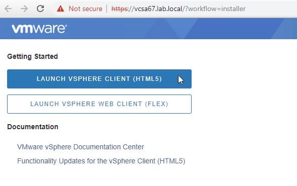 launch vsphere