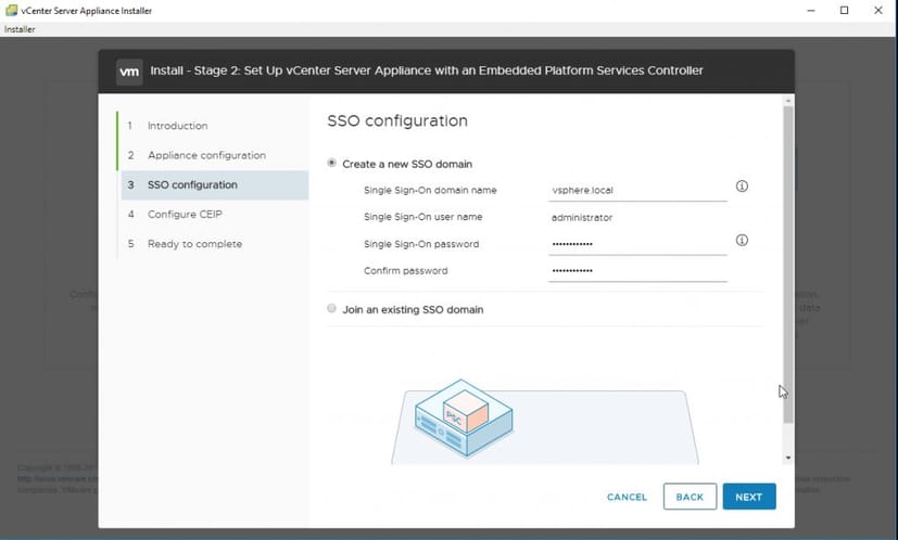 vmware sso configuration