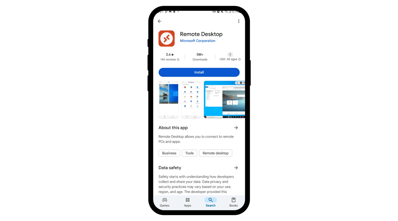 Install the Microsoft Remote Desktop App