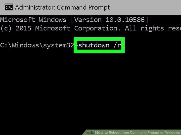 How to Restart Server from Command Prompt