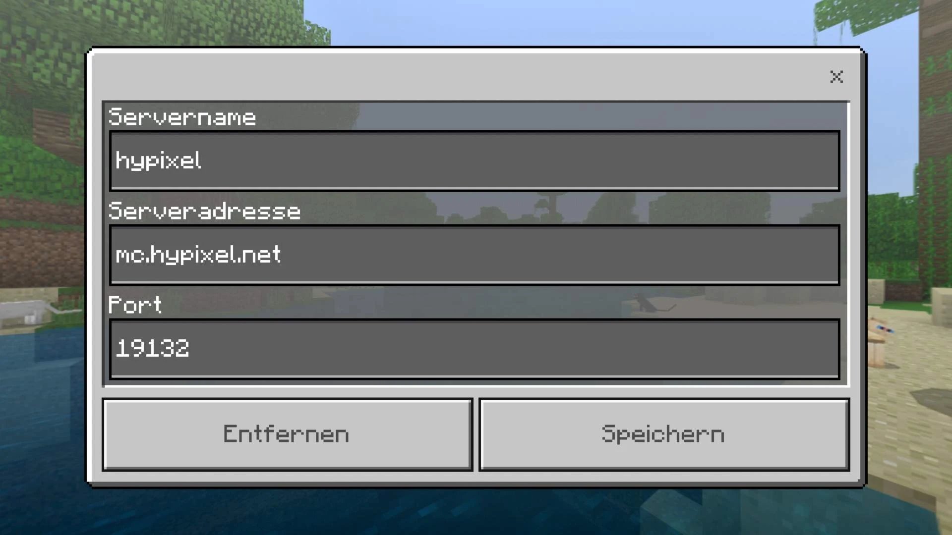 What is the ip address for hypixel on bedrock