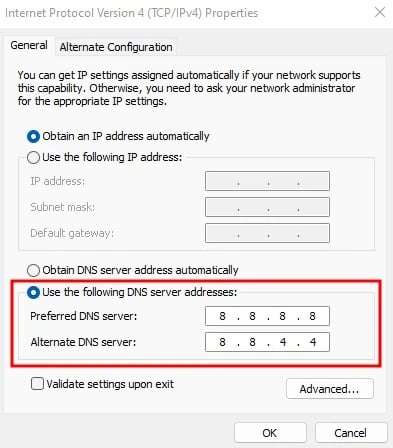 DNS Servers Windows