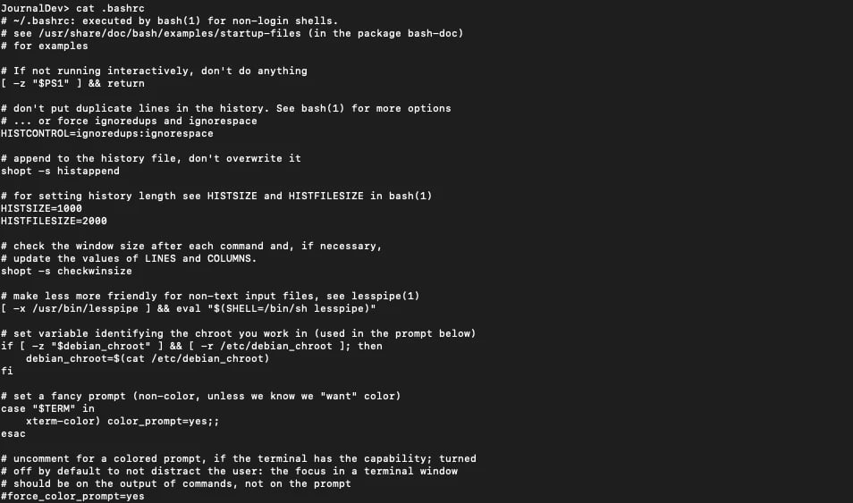 What is .bashrc