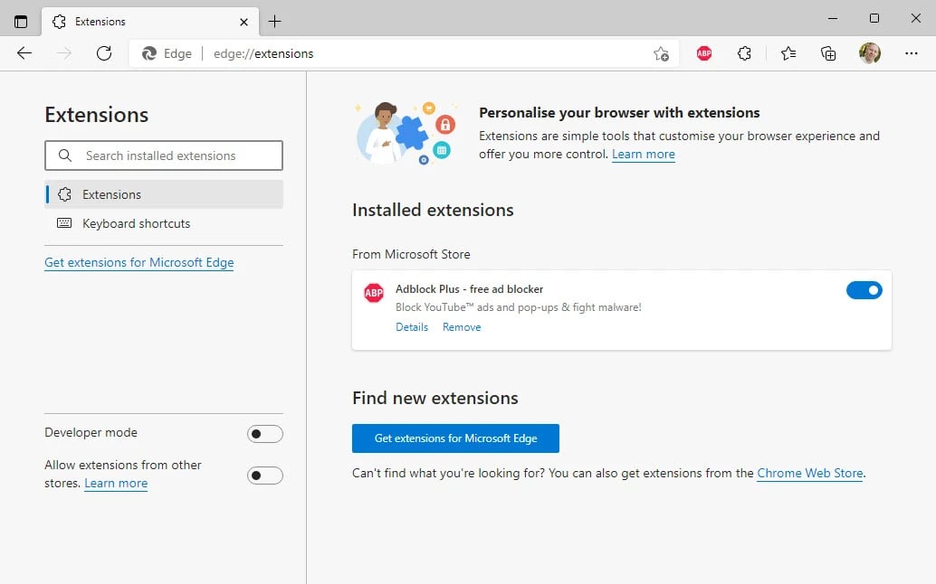Check Browser Add-ons