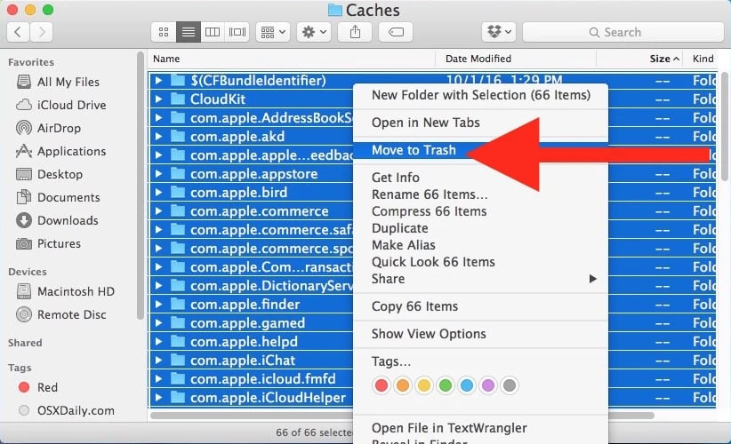 Remove Temporary Files