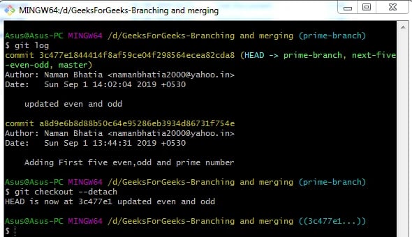 Checkout New Branch from Specific Commit