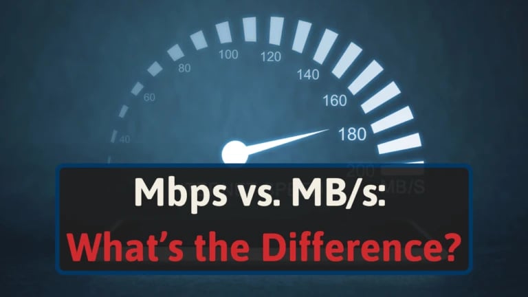 Megabits per second vs. megabytes per second