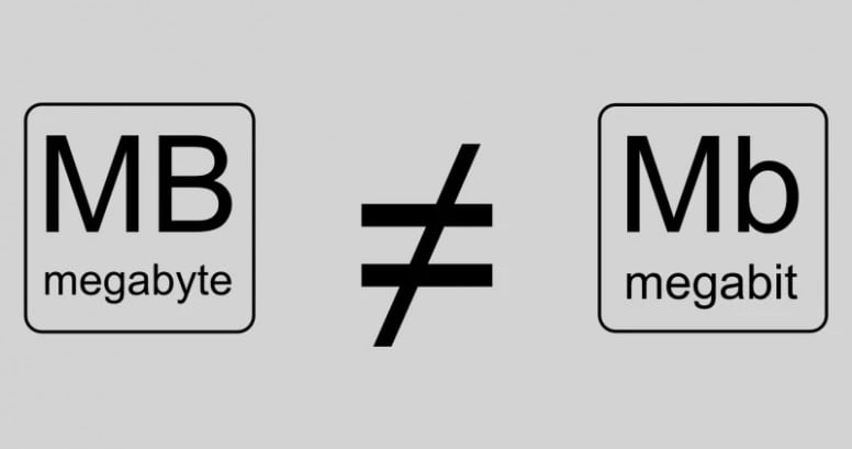 Megabits vs. megabytes Why it matters