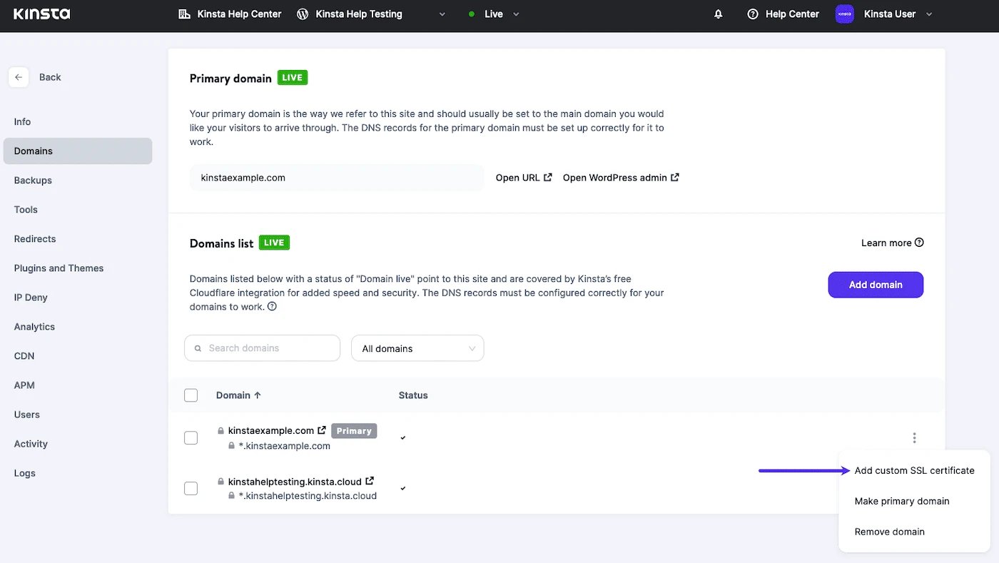 Get a certificate from a valid authority