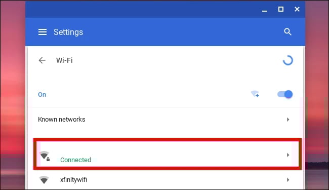 Select Your Wi-Fi Network