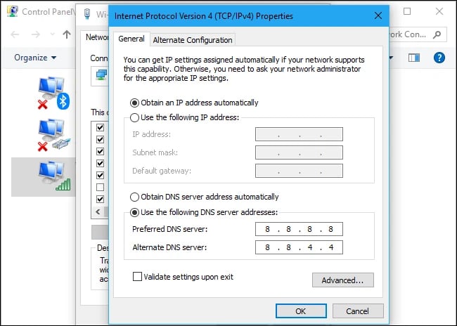 Confirm IPv4 Changes