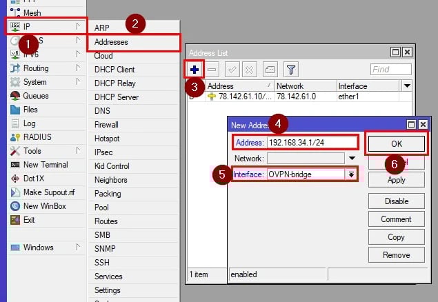 Setting an IP address for your VPN Network