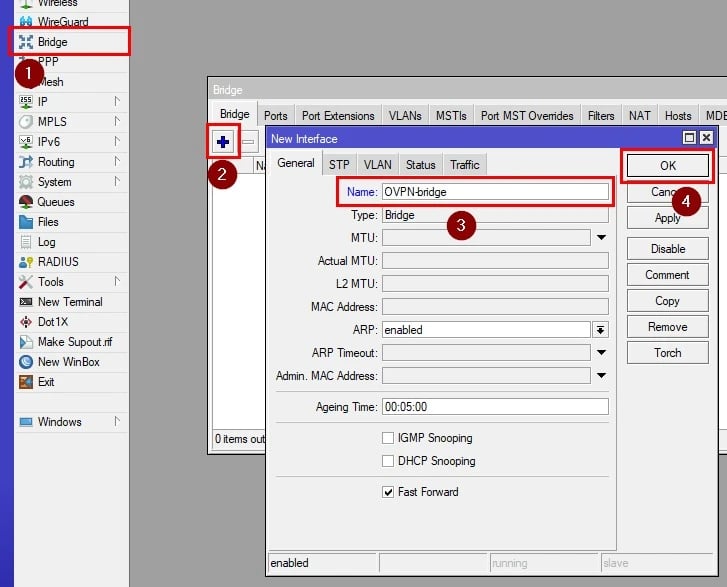Create a Bridge Interface