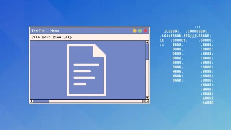 Open the File in Nano