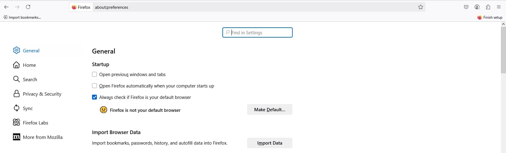 clear Cache on Firefox