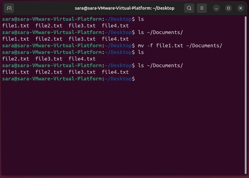 Examples of Ubuntu Move File Commands