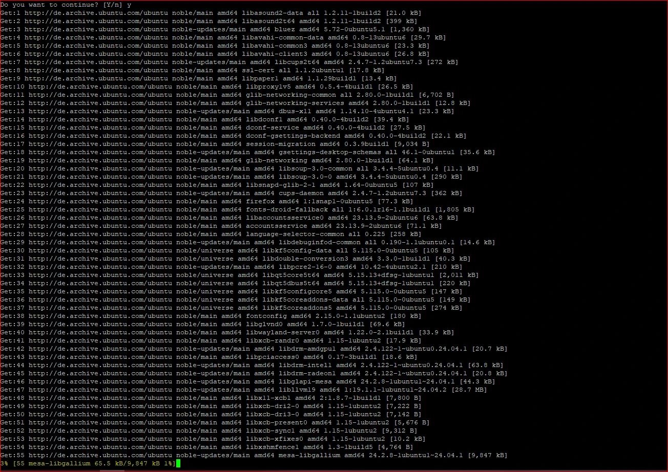 KDE install