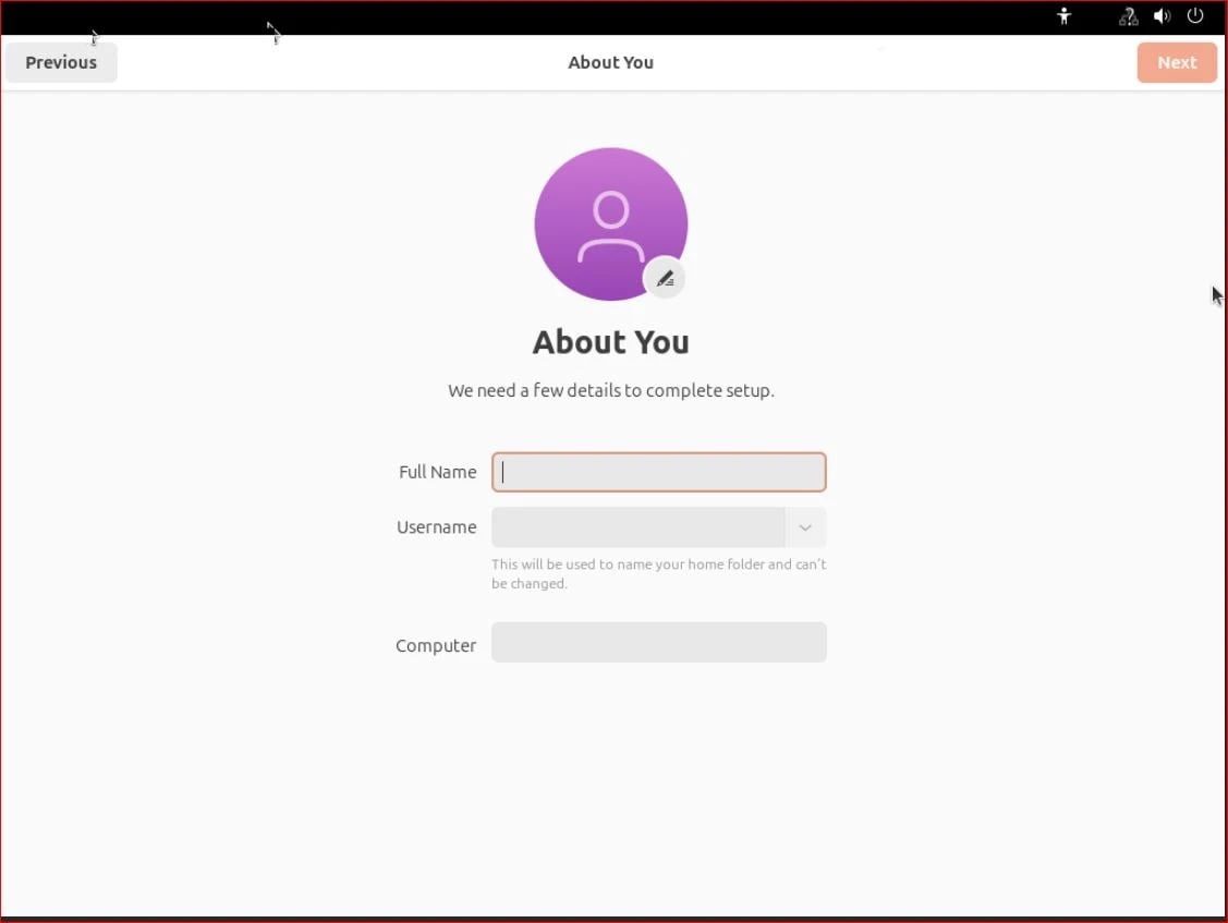 User Account Setup