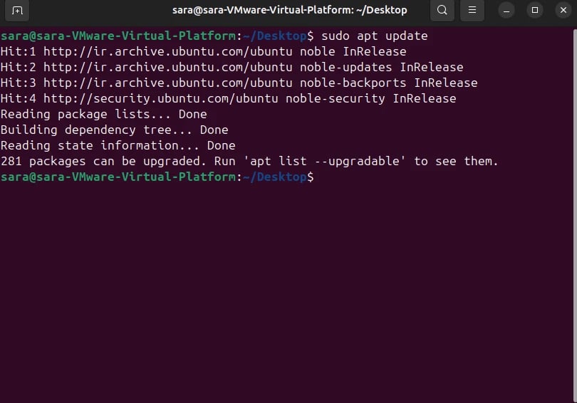 Ubuntu system update