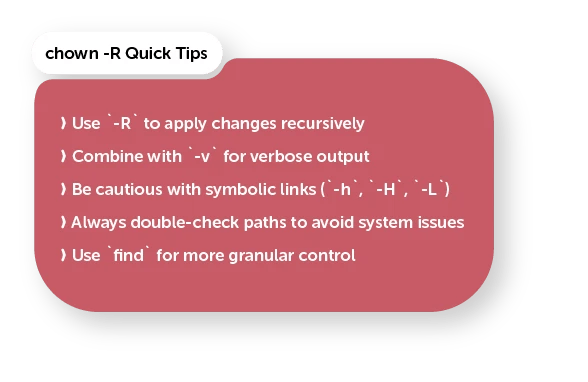 chown -R Quick Tips