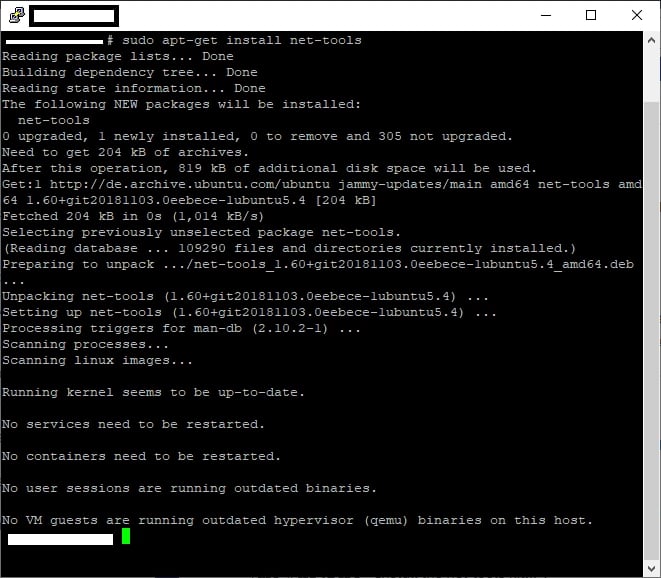 ifconfig-installation