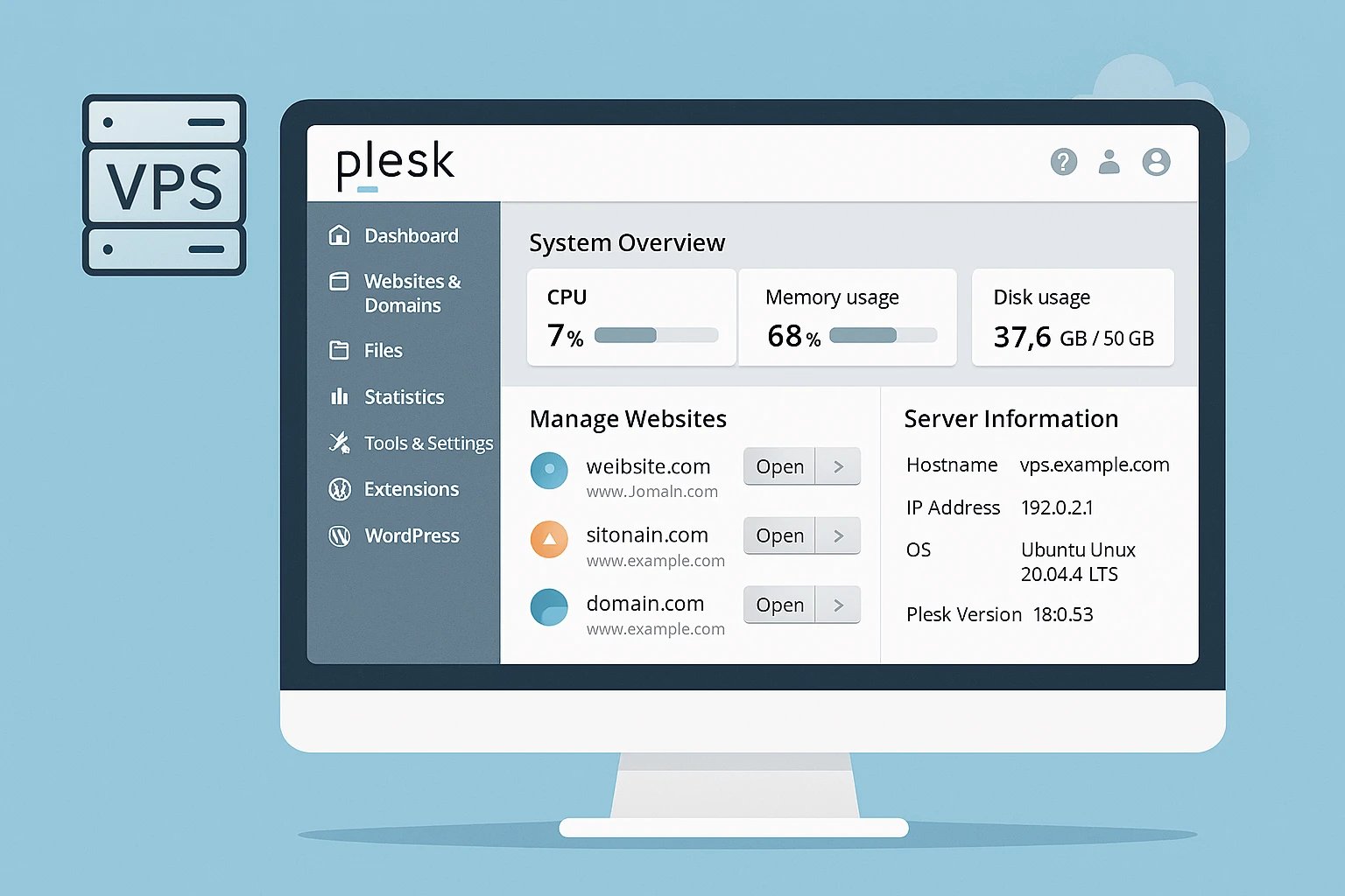 Step-by-Step Guide to Setting Up Multiple Websites on Plesk VPS