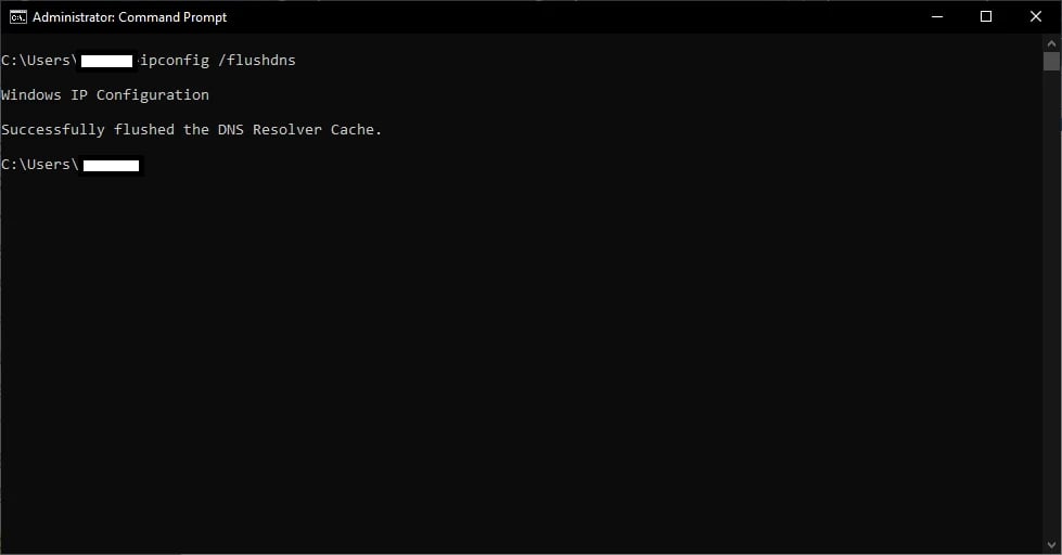 ipconfig flushdns
