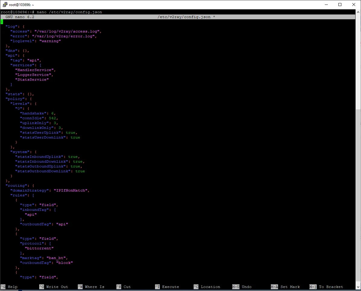 Configuring V2Ray