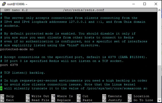 Edit the configuration file