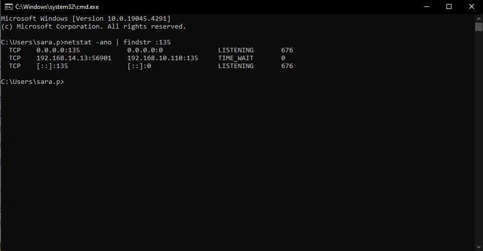Using Command Prompt