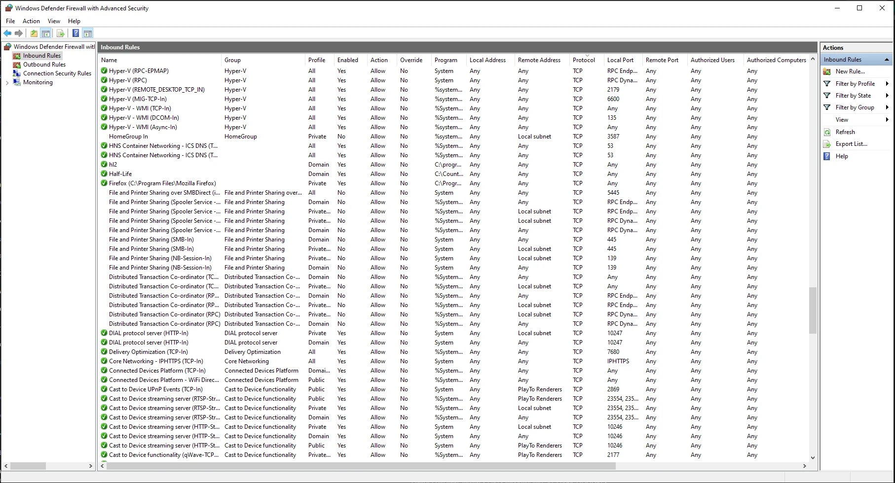 Close TCP Port 135 on Windows