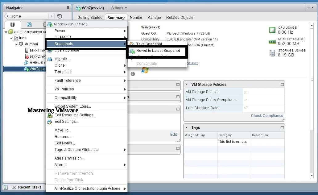 Rollback and Recovery Options