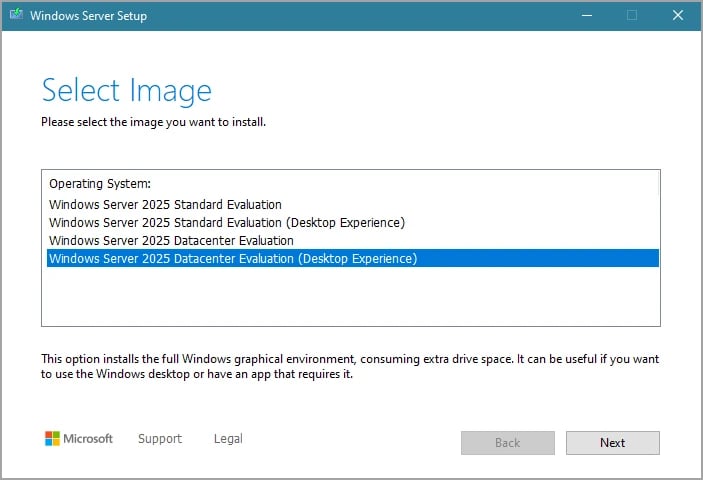 windows server setup