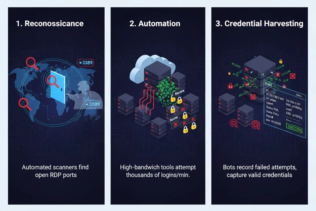 How RDP botting works