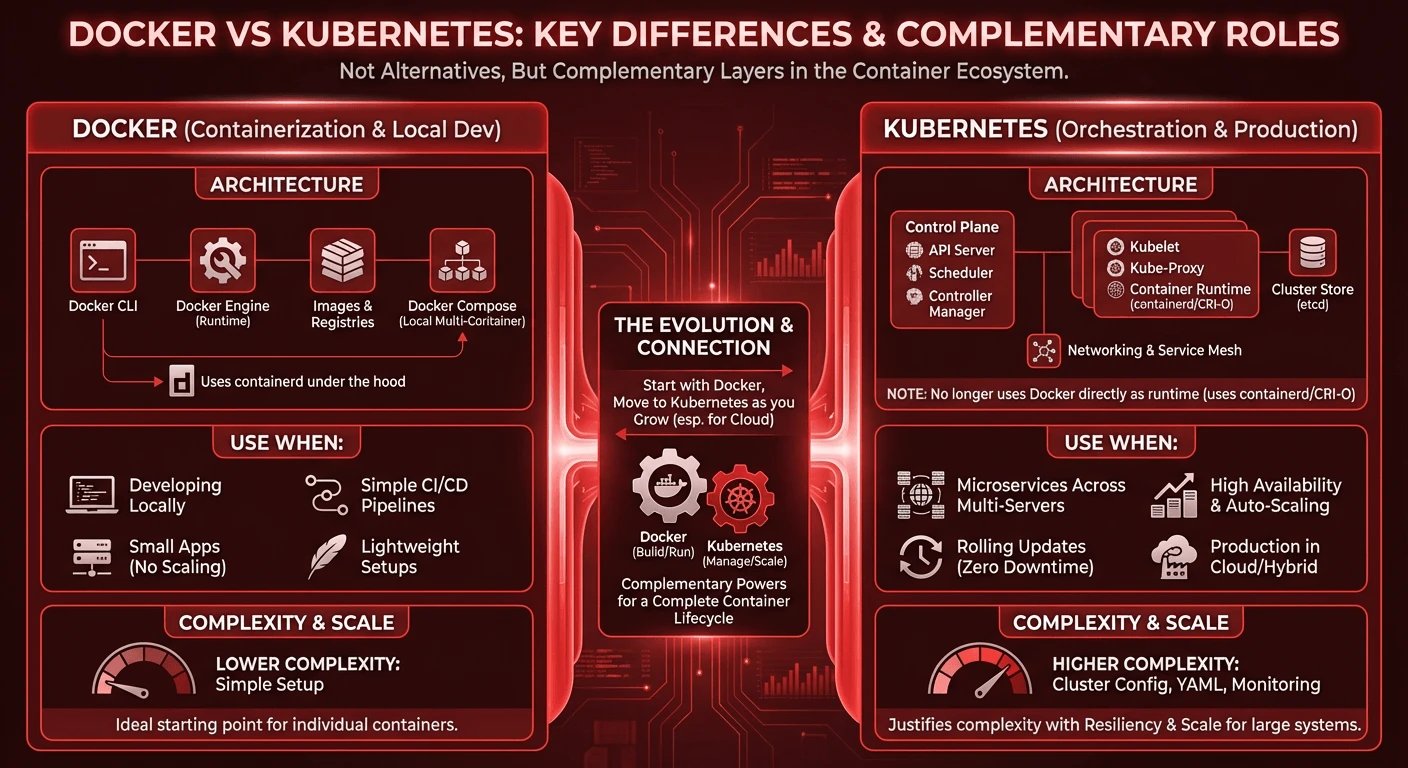 Docker vs Kubernetes
