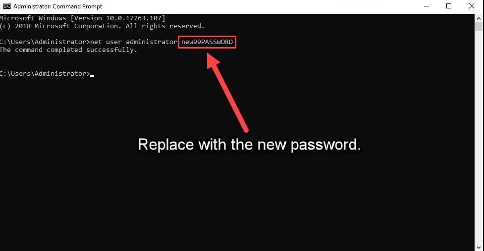 VPS Password change cmd