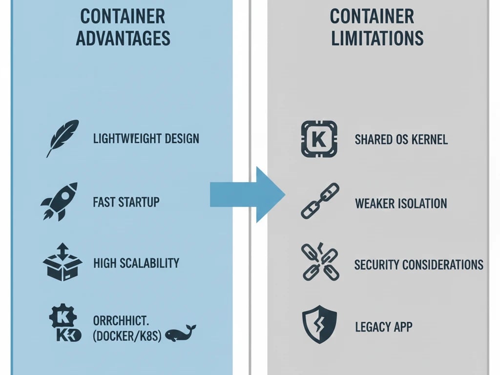 Advantages and Limitations of Containers