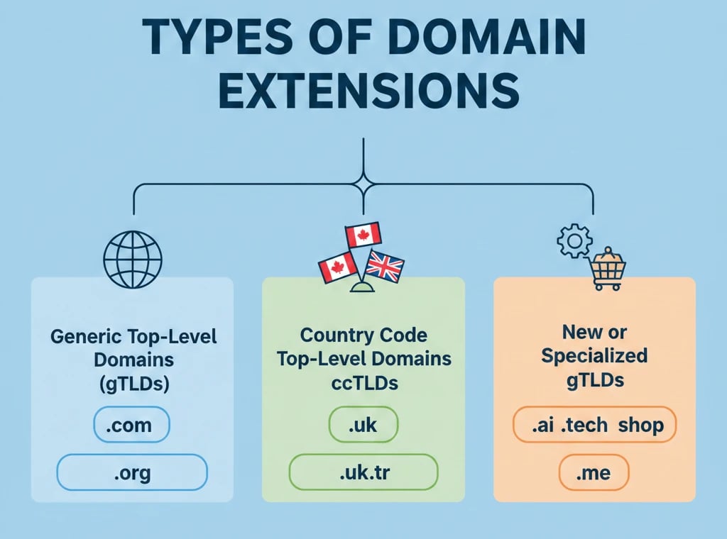 Types of Domain Extensions