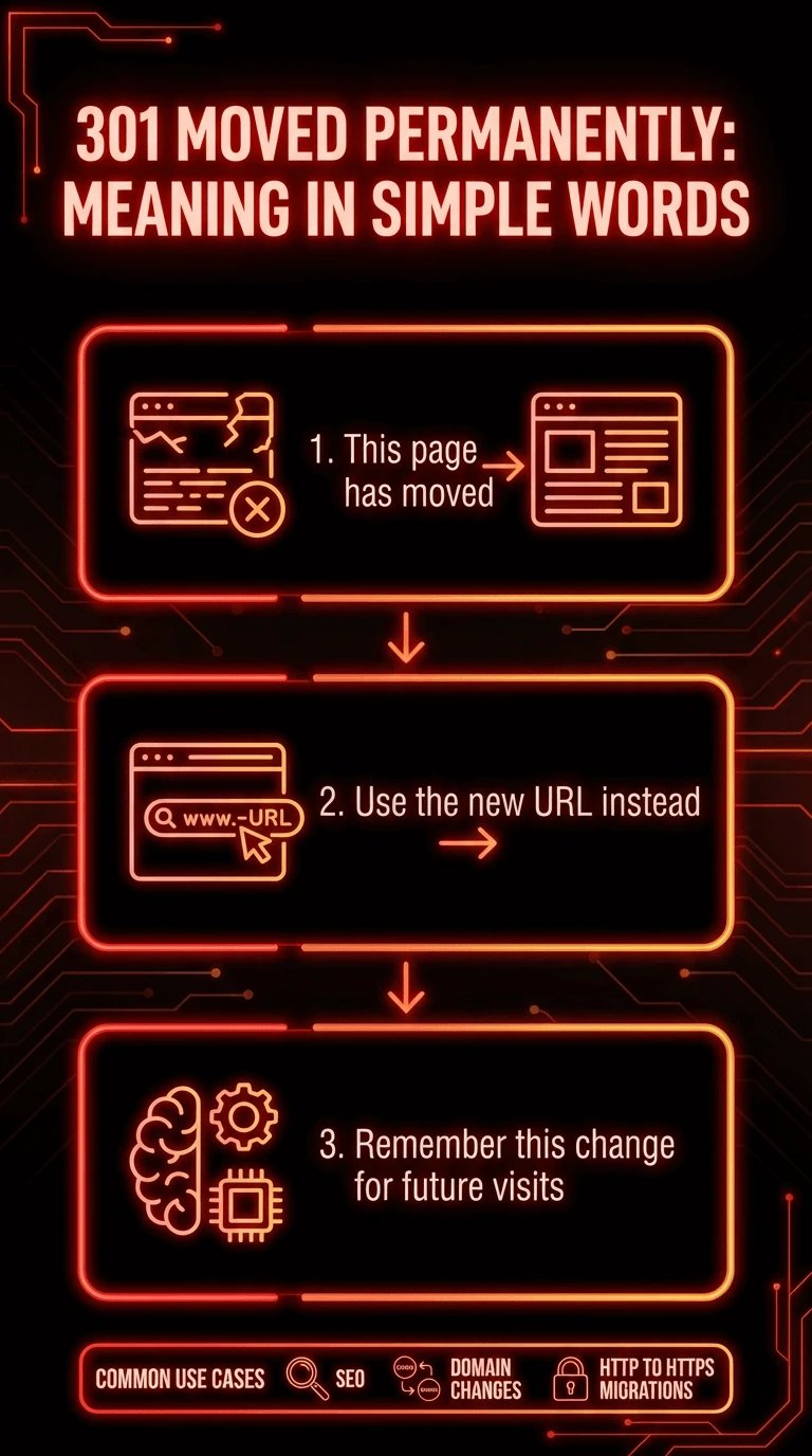 301 Moved Permanently Meaning in Simple Words