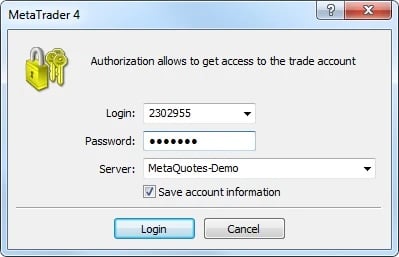 Login to MT4 Desktop