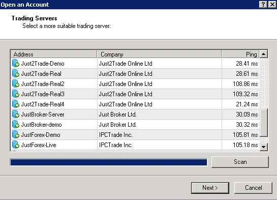 Server not displayed in the server list