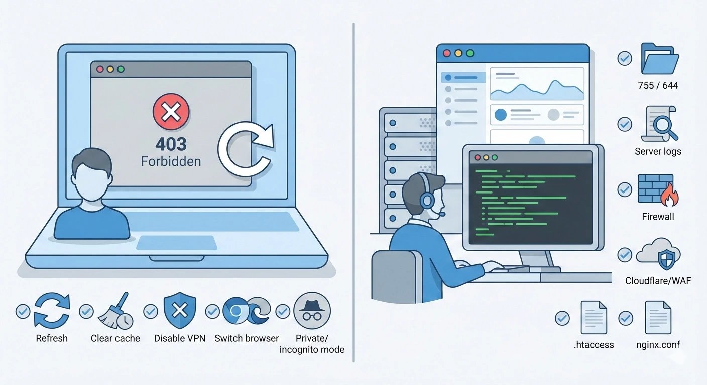 Quick Checklist to Fix a 403 Forbidden Error