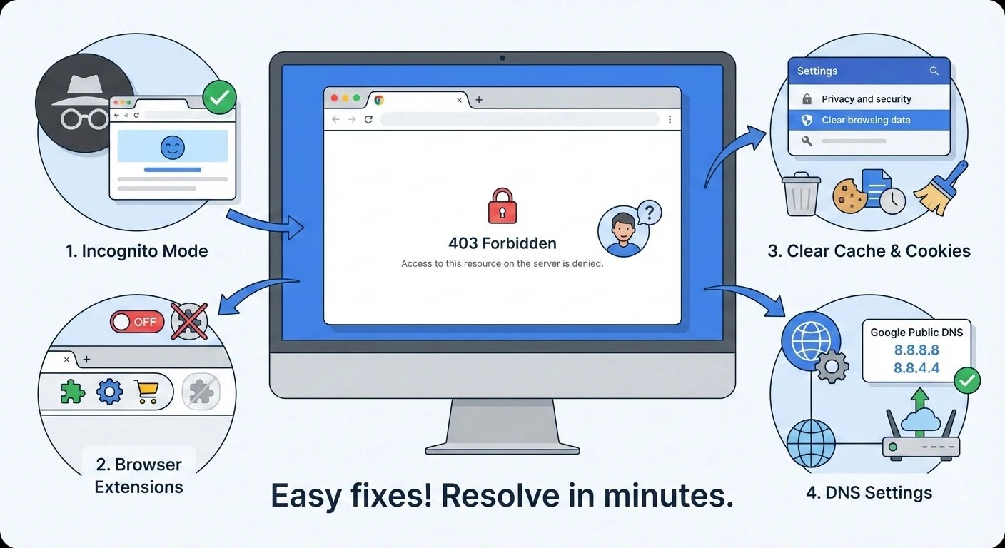 How to Fix a 403 Error in Google Chrome