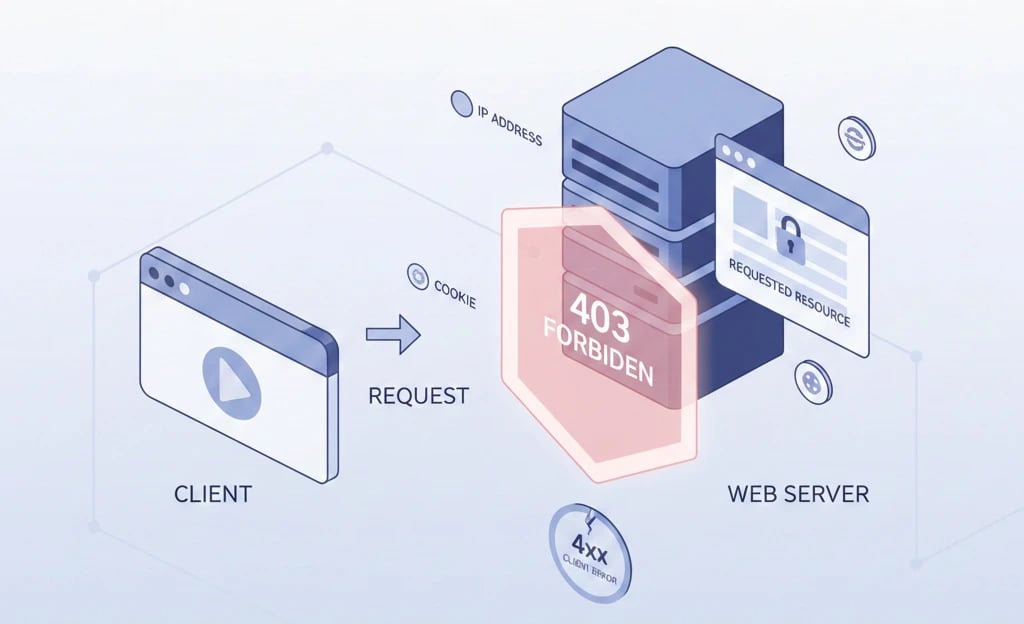 What does the 403 Forbidden error