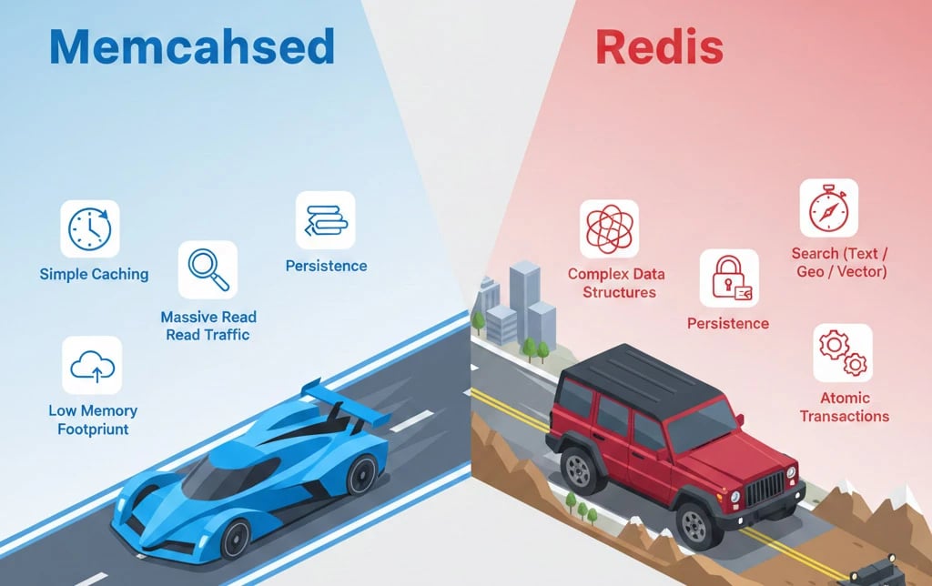 when to Use Redis and When to Use Memcached