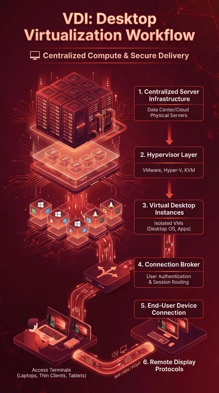🖥️ What Is Virtual Desktop Infrastructure (VDI) and How It Works