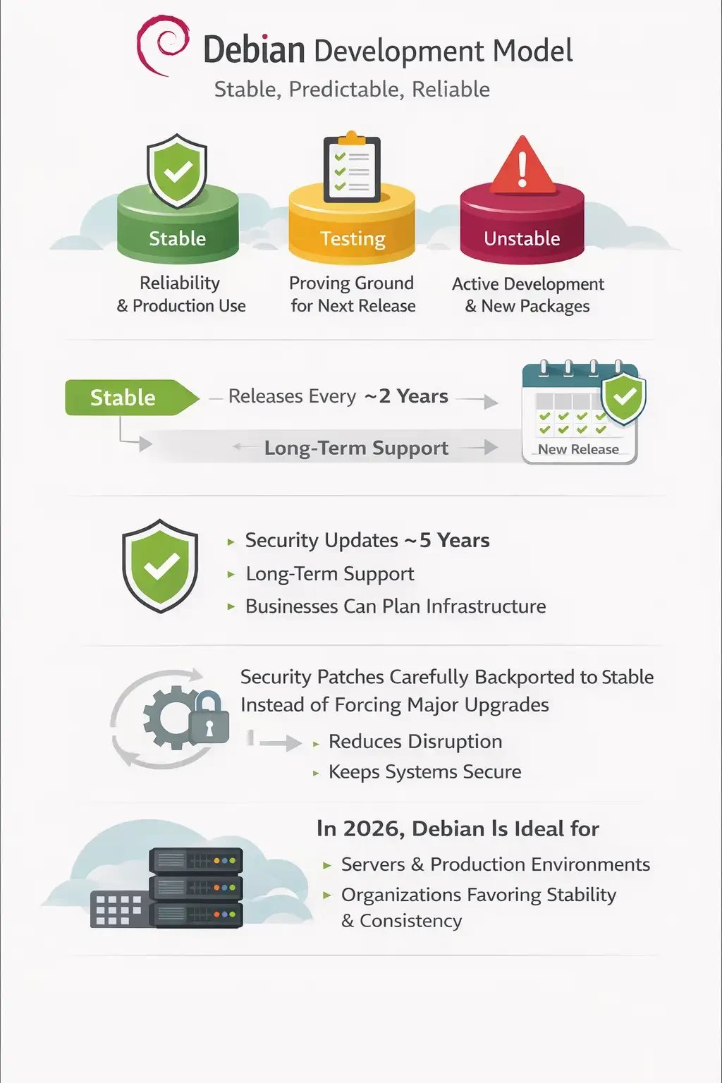 Debian Release Cycle and Support Model