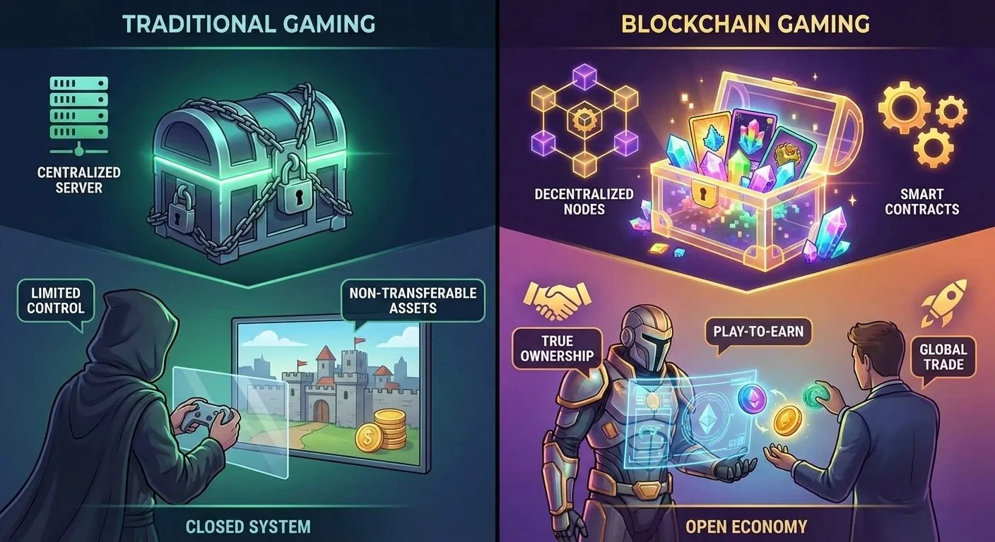 Blockchain Gaming vs Traditional Gaming